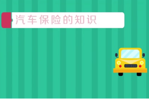 汽车<em>保险</em>的知识是什么