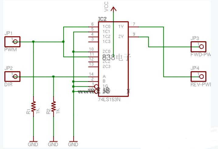 4选<em>1</em>多路选择器<em>电路图</em>