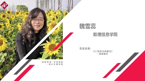 魏雪蕊：《定积分的概念》