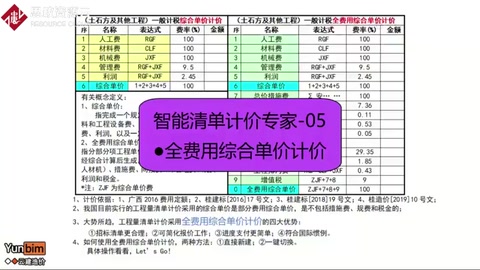 智能清单计价专家—全费用综合单价计价