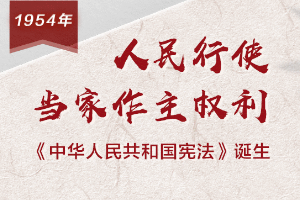 【百个瞬间说百年】1954，人民行使当家作主权利