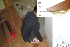 教学图片：木地板安装