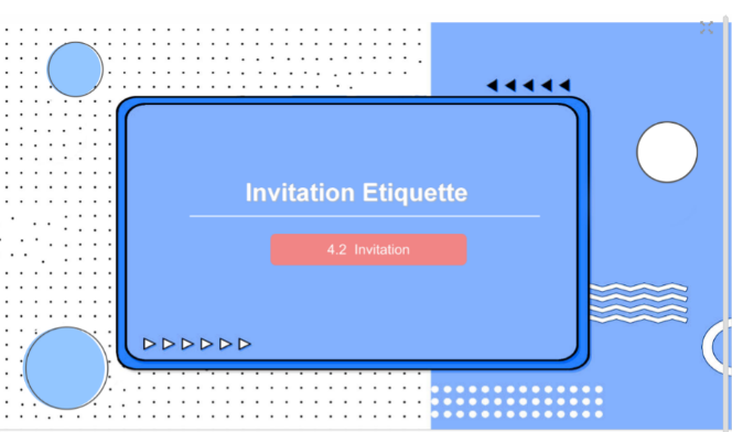 PPT课件：通识课：《大学英语B层次—Invitation Etiquette》