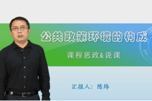 微课：行政管理专业《公共政策概论2》