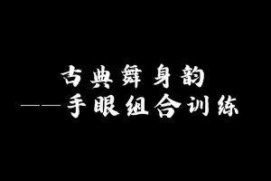 微课：早期教育、学前教育专业《舞蹈基础—古典舞手眼组合》