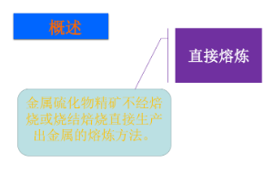 课件：有色金属智能冶金技术专业《铅冶金技术—硫化铅精矿直接熔炼的基本原理》