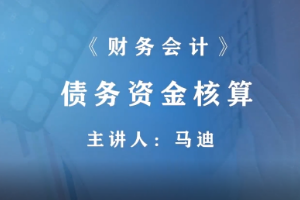 微课：财富管理，大数据与财务管理，大数据与会计专业《财务会计—债务资金核算》