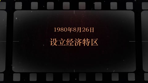 1980年8月26日 设立经济特区